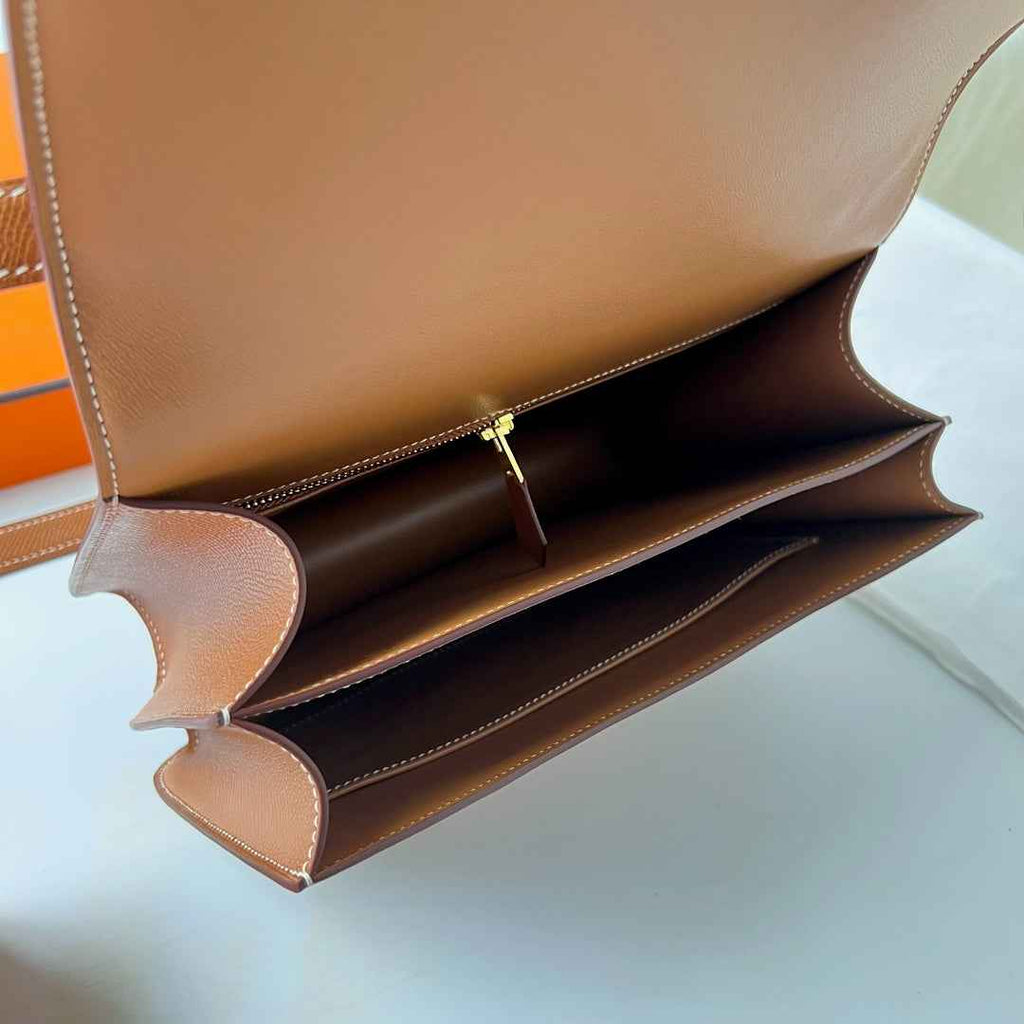 Hermes Constance Bag 19 Brown Epsom Leather Gold H0839338
