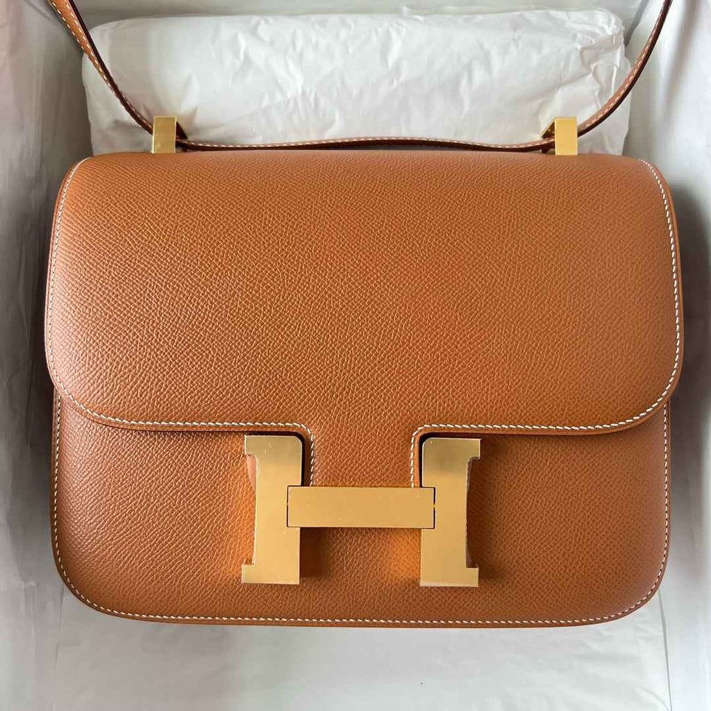 Hermes Constance Bag 19 Brown Epsom Leather Gold H0839338