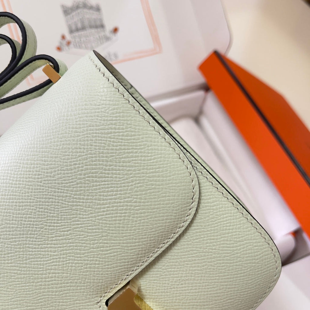 Hermes Constance Bag 19 Light Green Epsom Leather Gold H083920