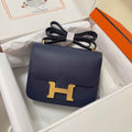 Hermes Constance Bag 19 Navy Blue Epsom Leather Gold H0839323