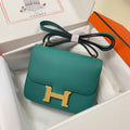 Hermes Constance Bag 19 Green Epsom Leather Gold H0839327