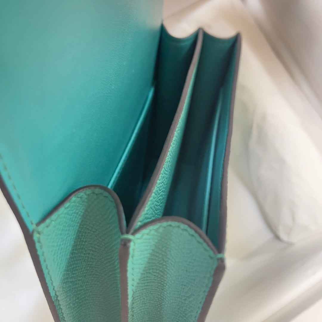 Hermes Constance Bag 19 Green Epsom Leather Gold H0839327
