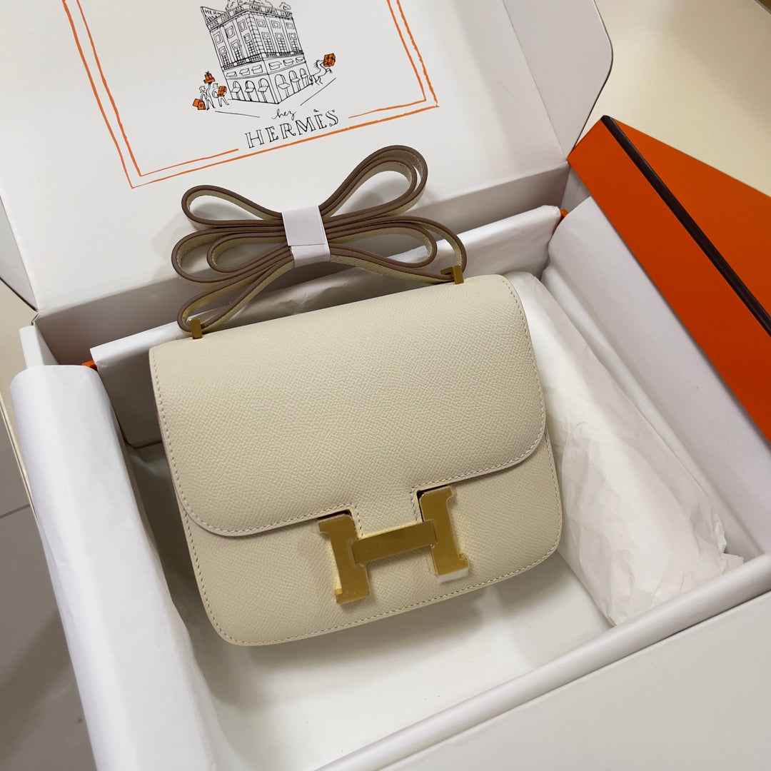 Hermes Constance Bag 19 Beige Epsom Leather Gold H083912