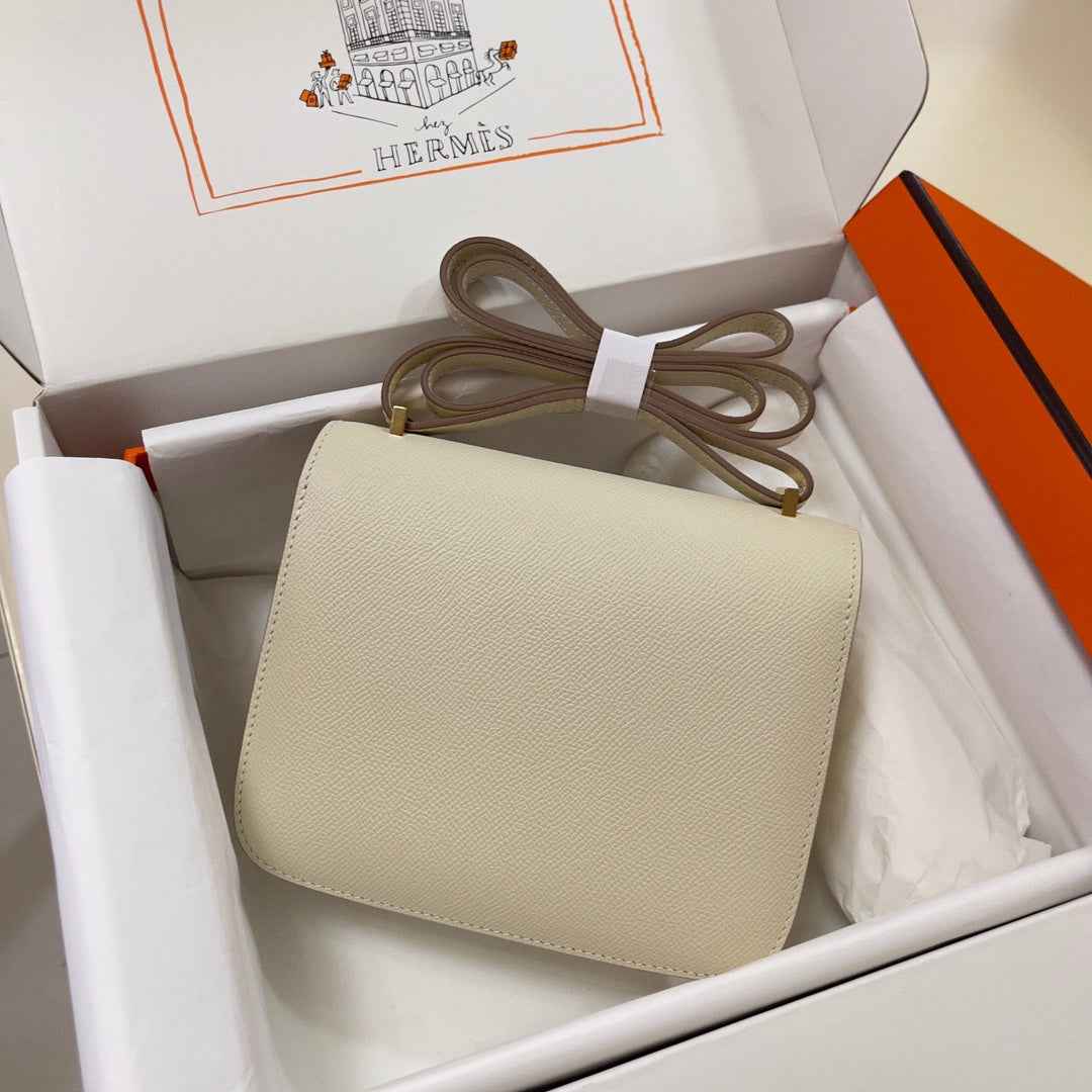 Hermes Constance Bag 19 Beige Epsom Leather Gold H083912