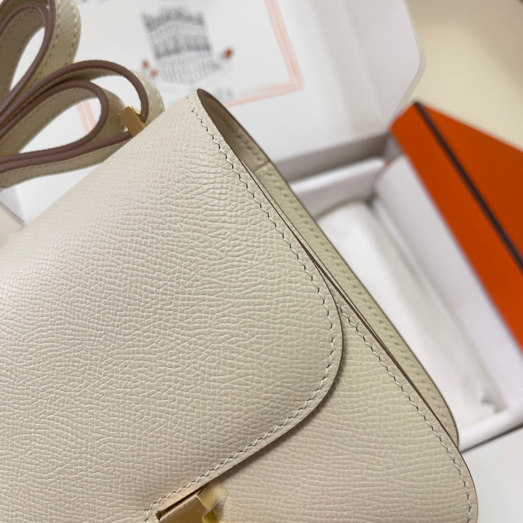 Hermes Constance Bag 19 Beige Epsom Leather Gold H083912