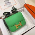 Hermes Constance Bag 19 Green Epsom Leather Gold H083915