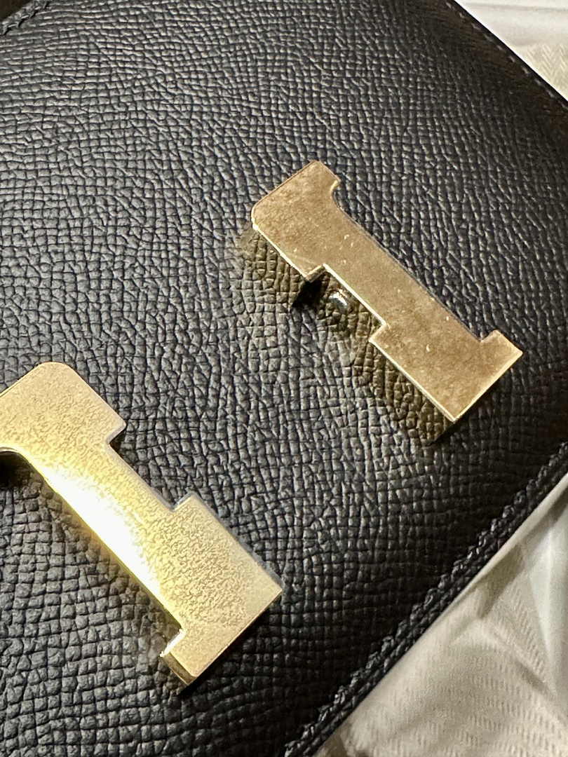 Hermes Constance Bag Black Epsom Leather Gold H2500