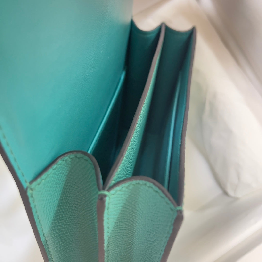 Hermes Constance Bag Green Epsom Leather Gold H2508
