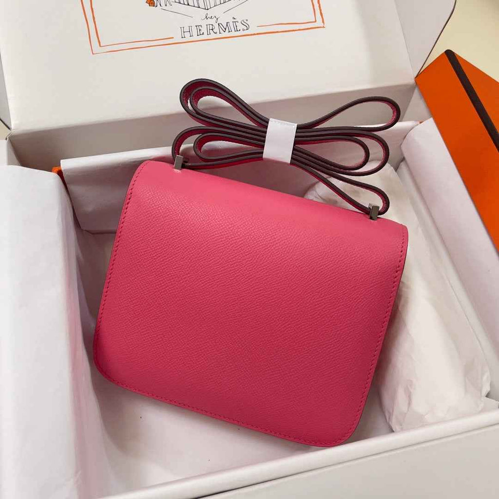Hermes Constance Bag Dark Pink Epsom Leather Pink H2521