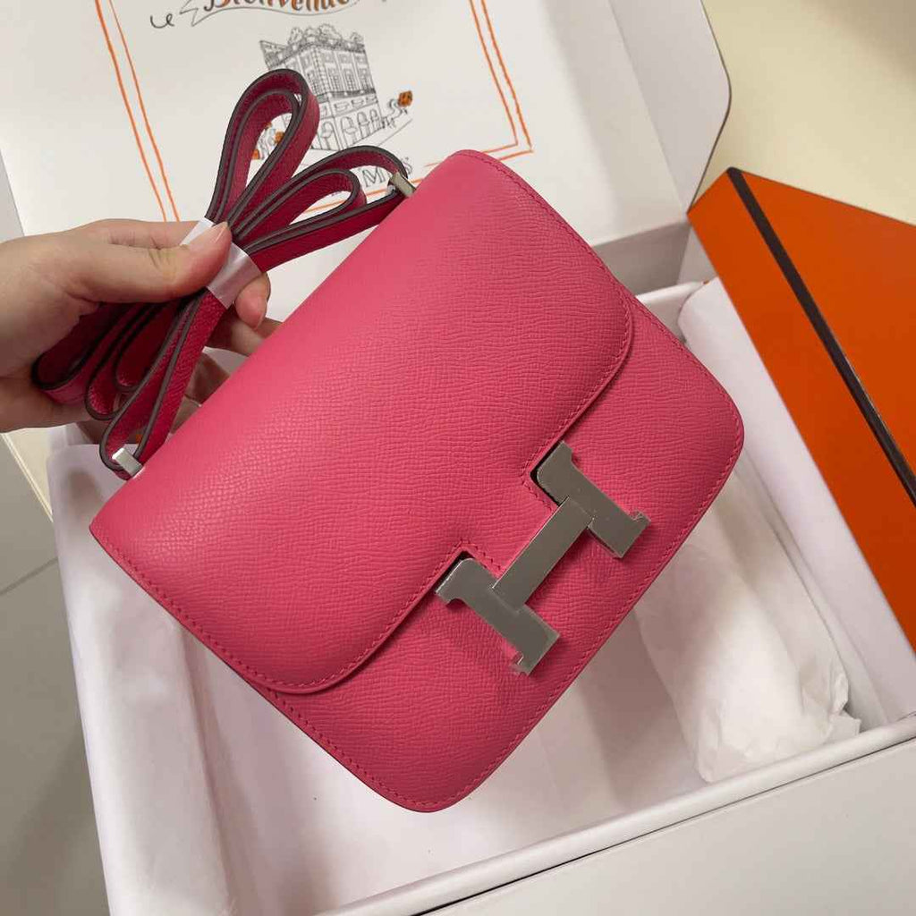 Hermes Constance Bag Dark Pink Epsom Leather Pink H2521
