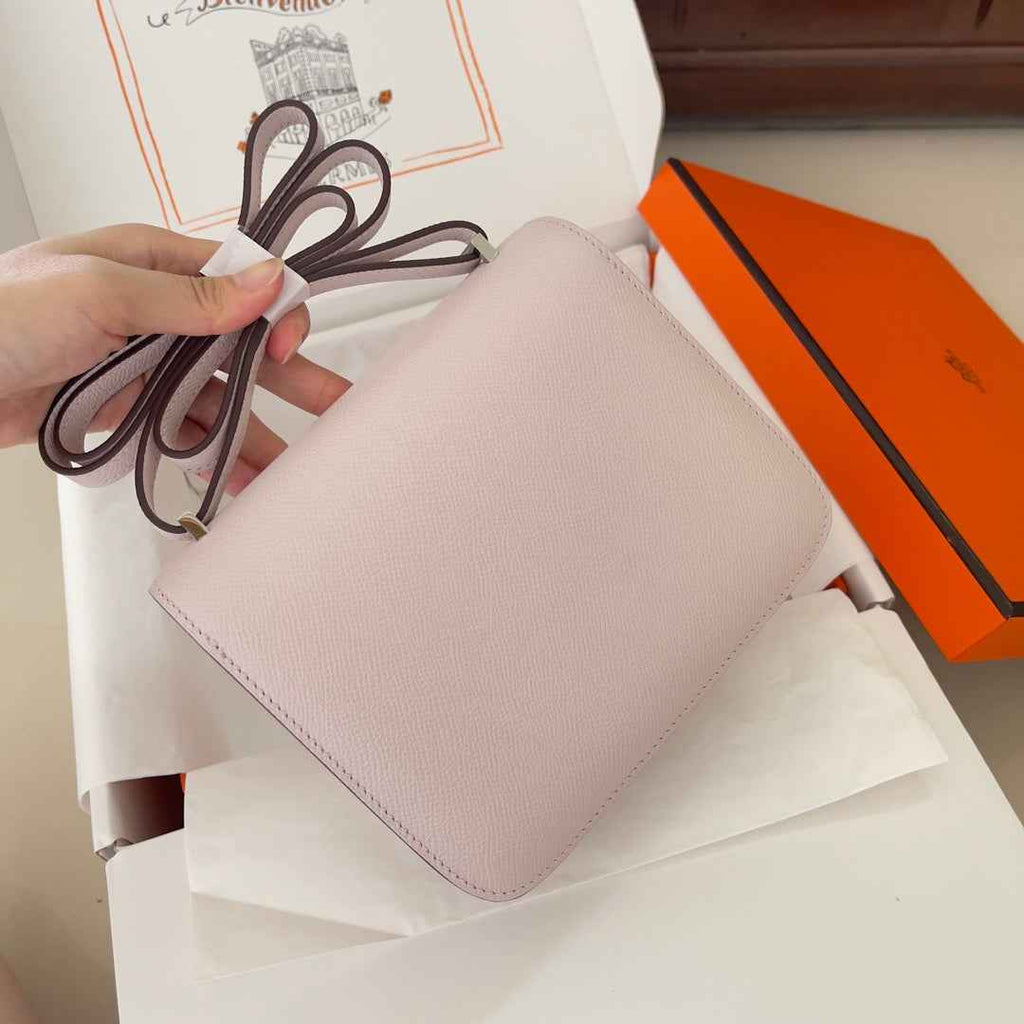 Hermes Constance Bag Light Purple Epsom Leather Silver H2527