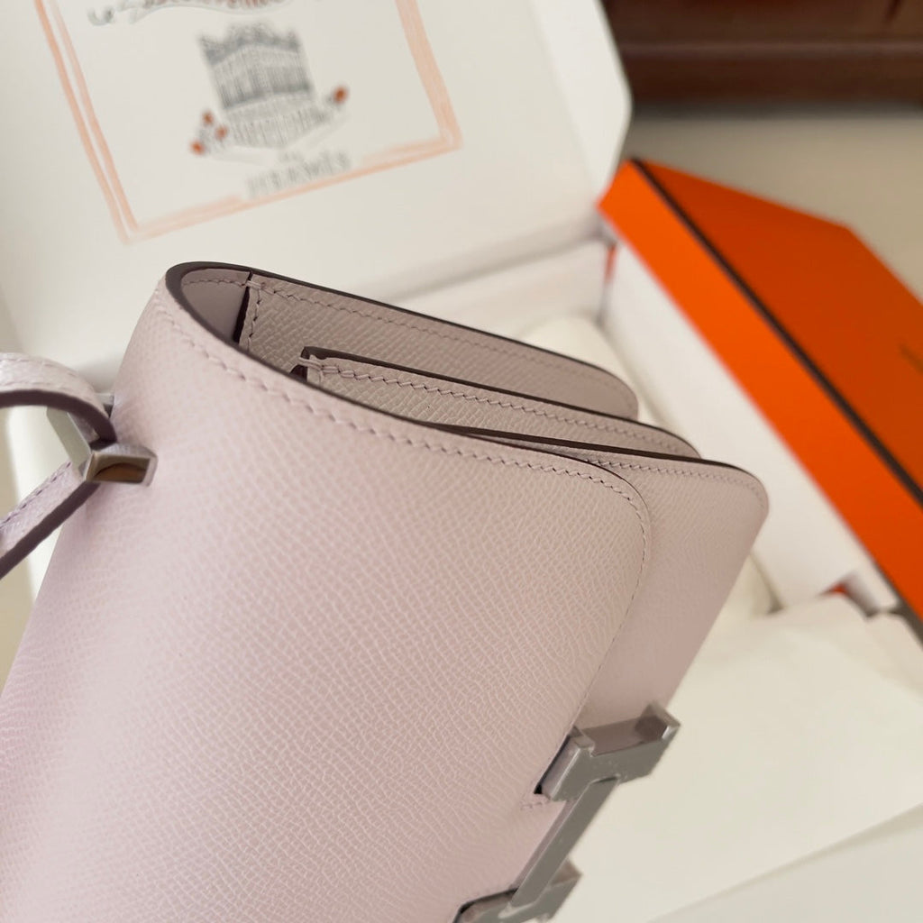 Hermes Constance Bag Light Purple Epsom Leather Silver H2527