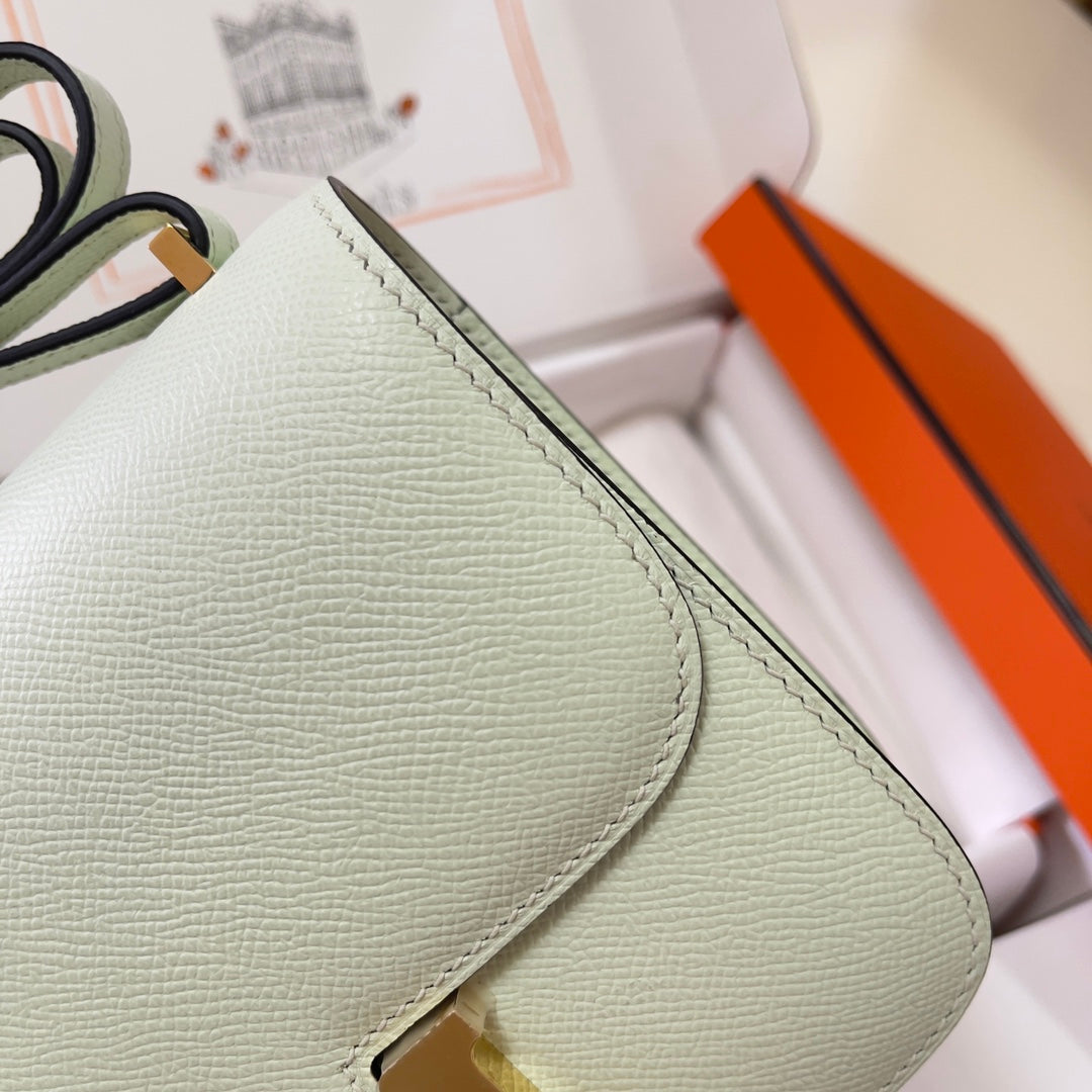 Hermes Constance Bag Light Green Epsom Leather Gold H2534