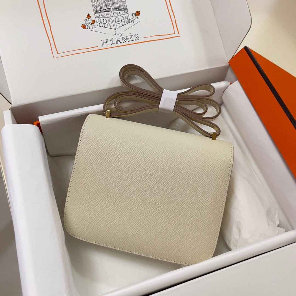 Hermes Constance Bag Epsom Beige Leather Gold H2544