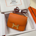 Hermes Constance Bag Epsom Orange Leather Gold H2546