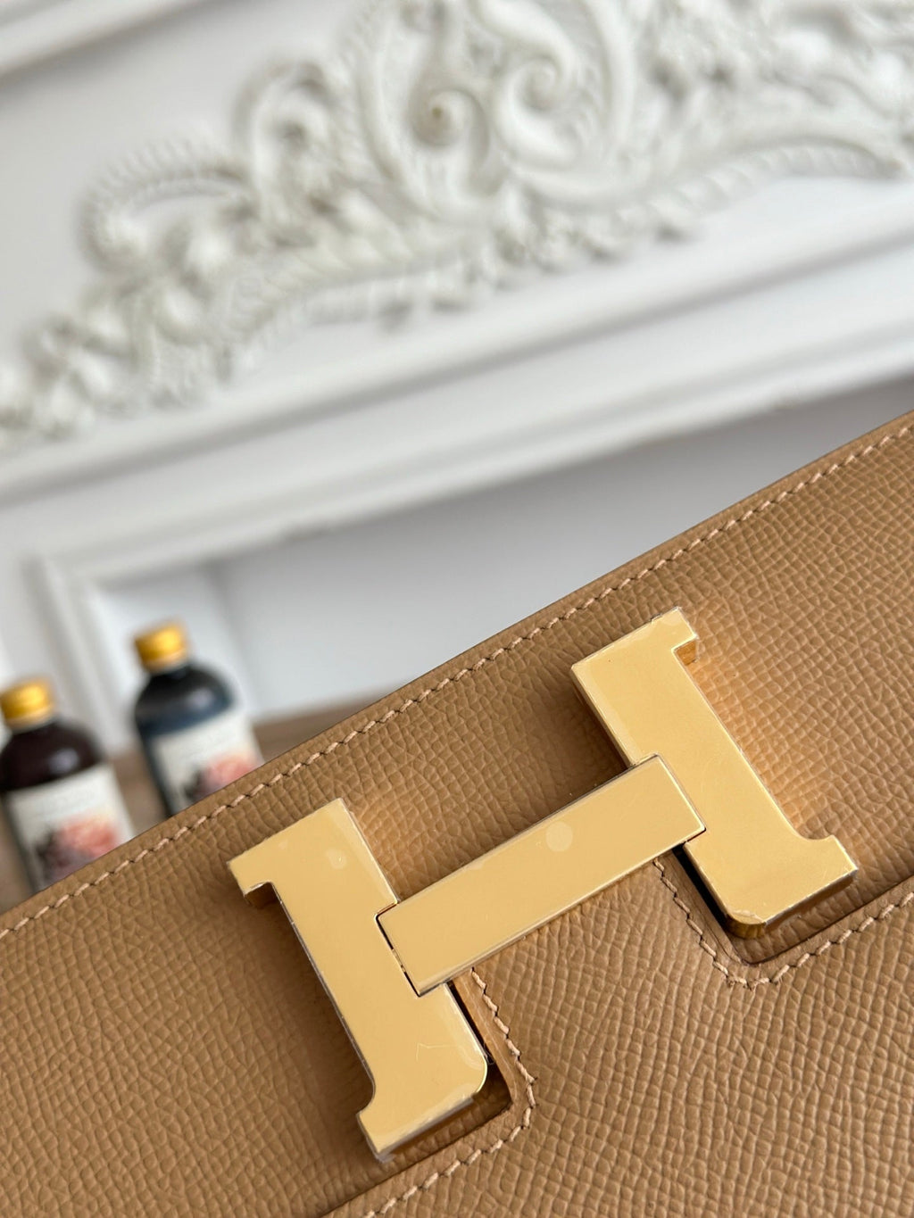 Hermès Constance bag in Apricot Epsom leather H382684