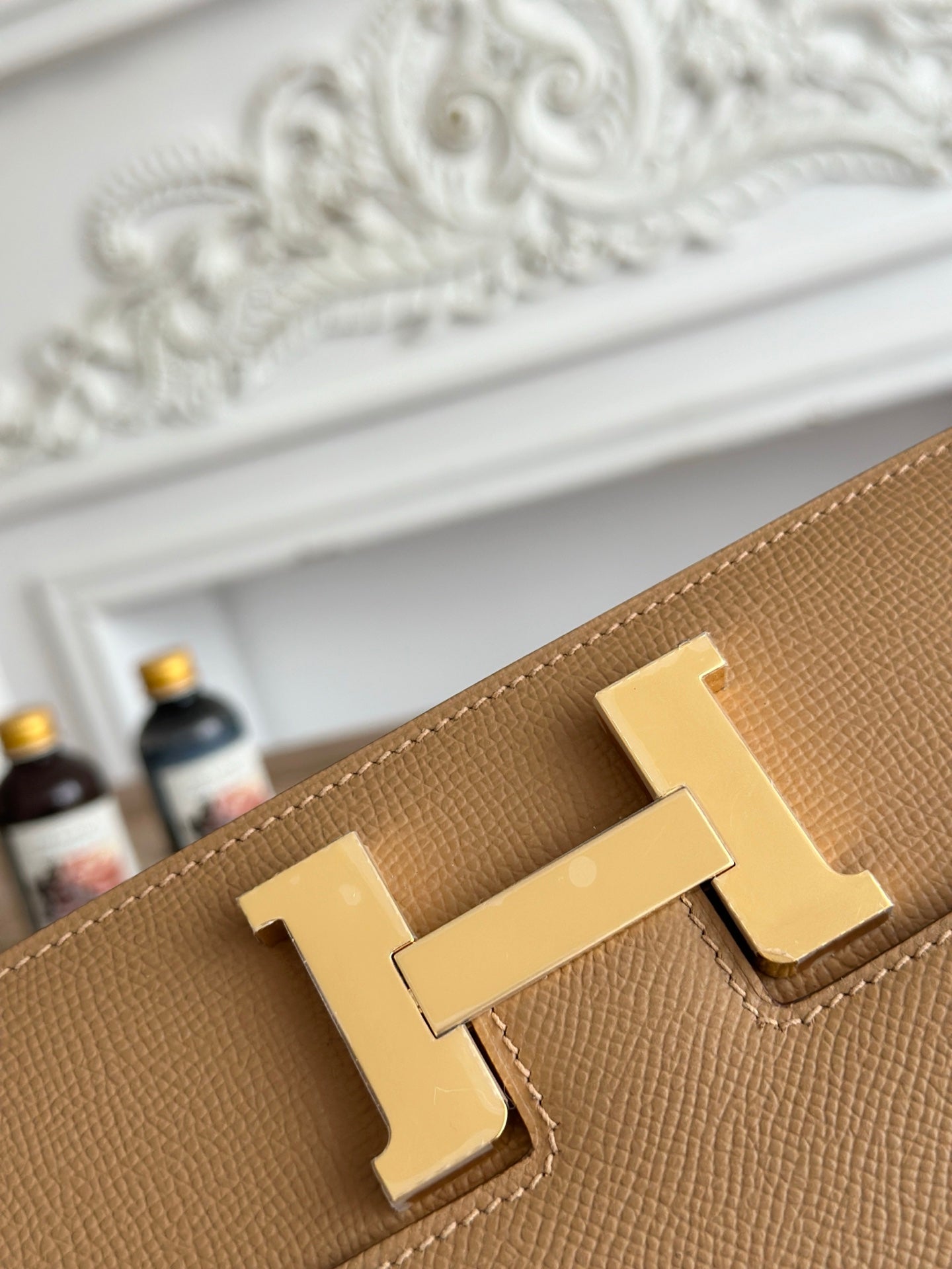 Hermès Constance bag in Apricot Epsom leather H382684