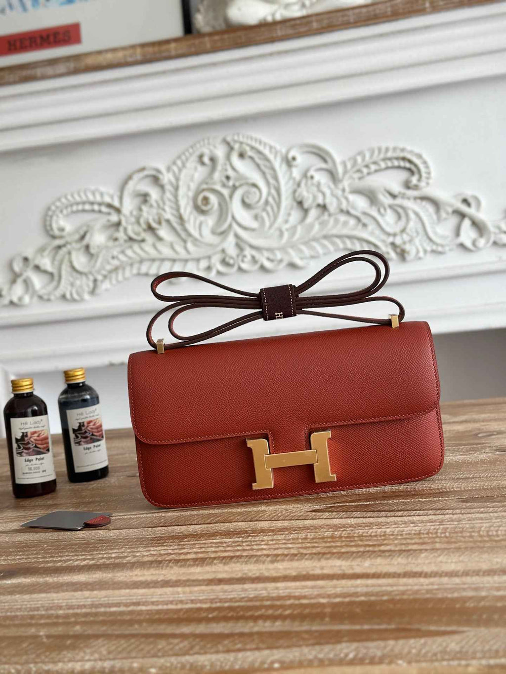 Hermès Constance bag in Brown Epsom leather H382685