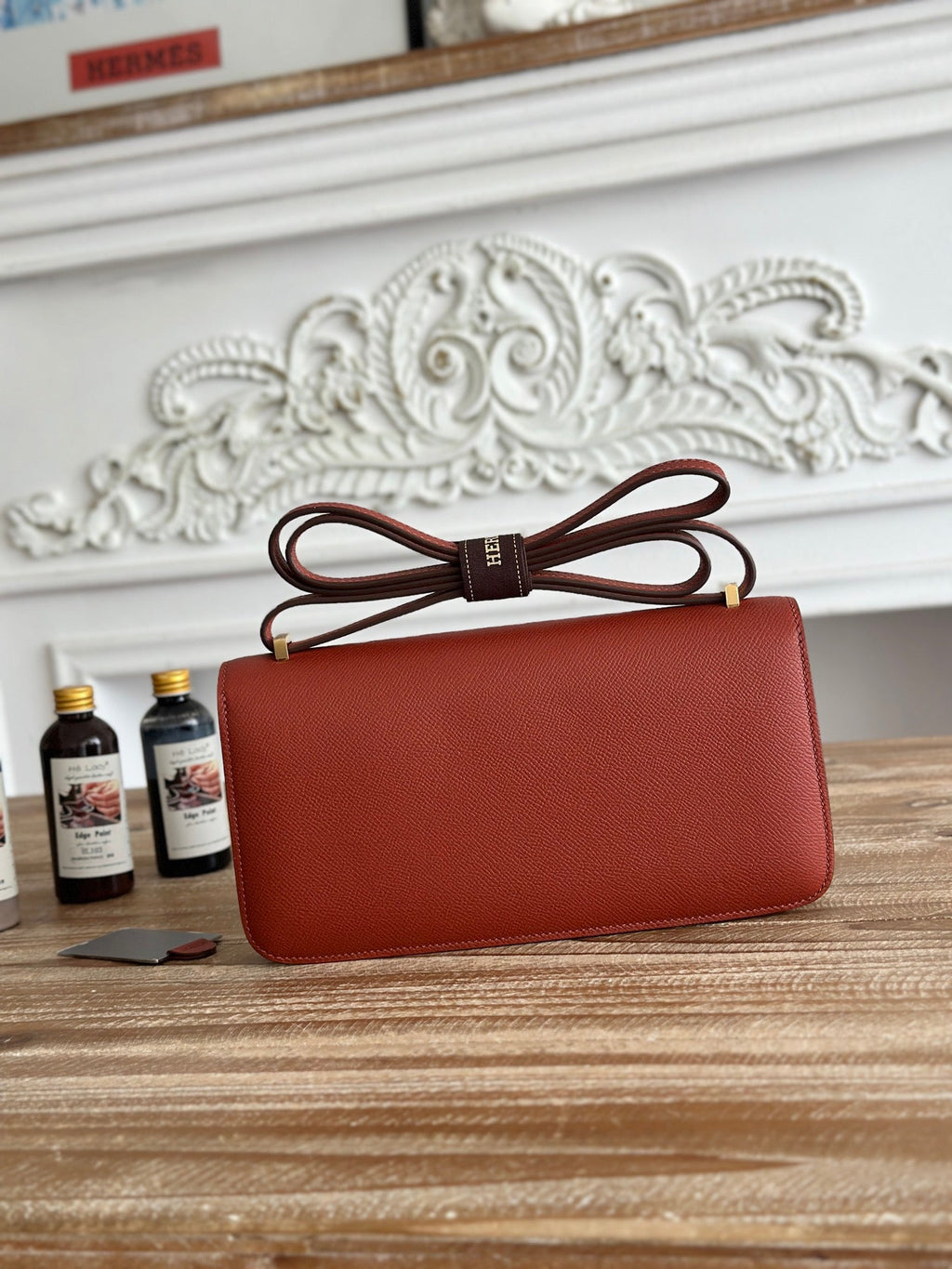 Hermès Constance bag in Brown Epsom leather H382685