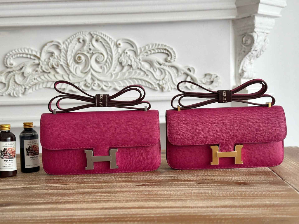 Hermès Constance bag in Dark Plum Epsom leather H382686