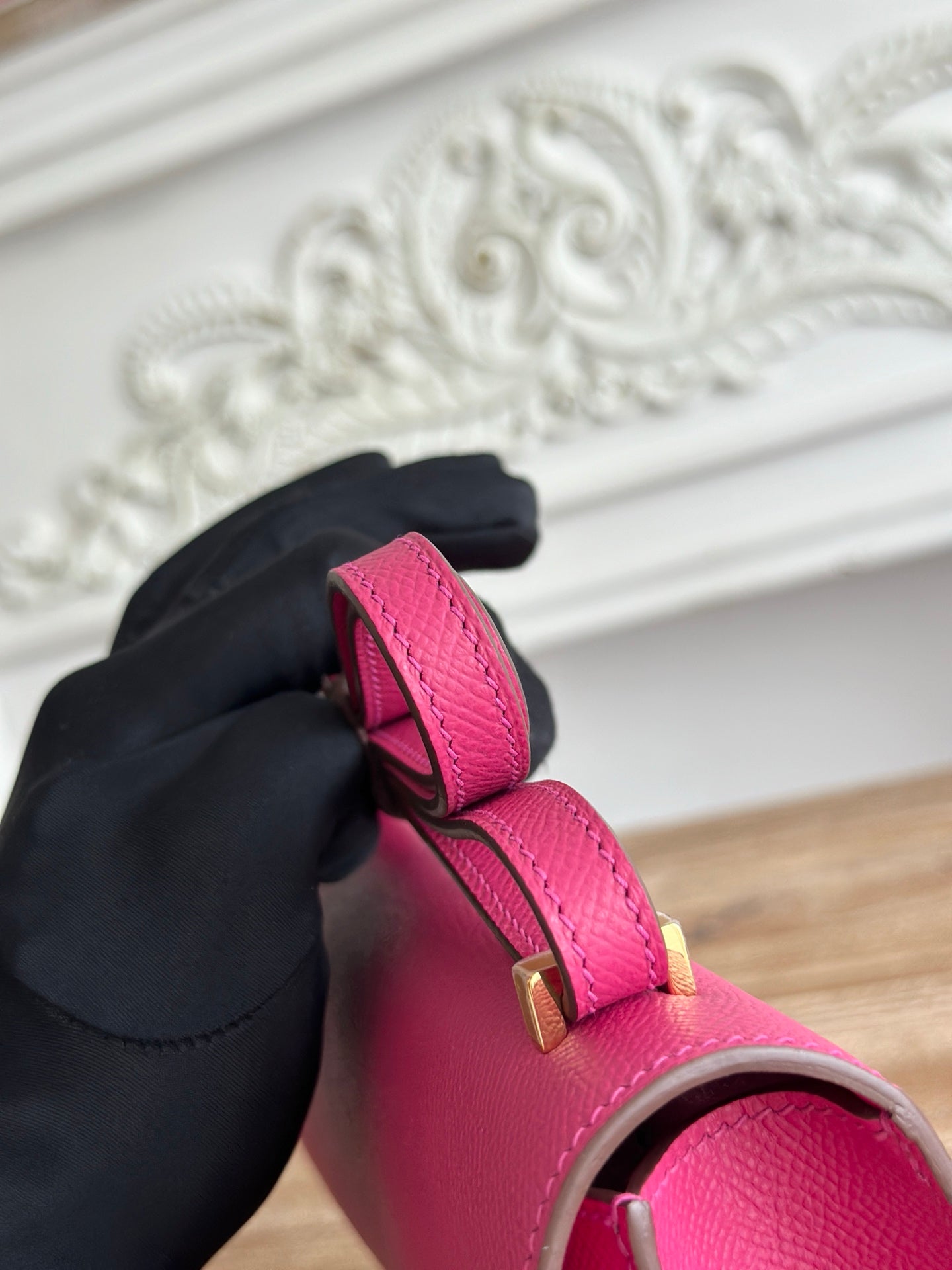 Hermès Constance bag in Dark Plum Epsom leather H382686