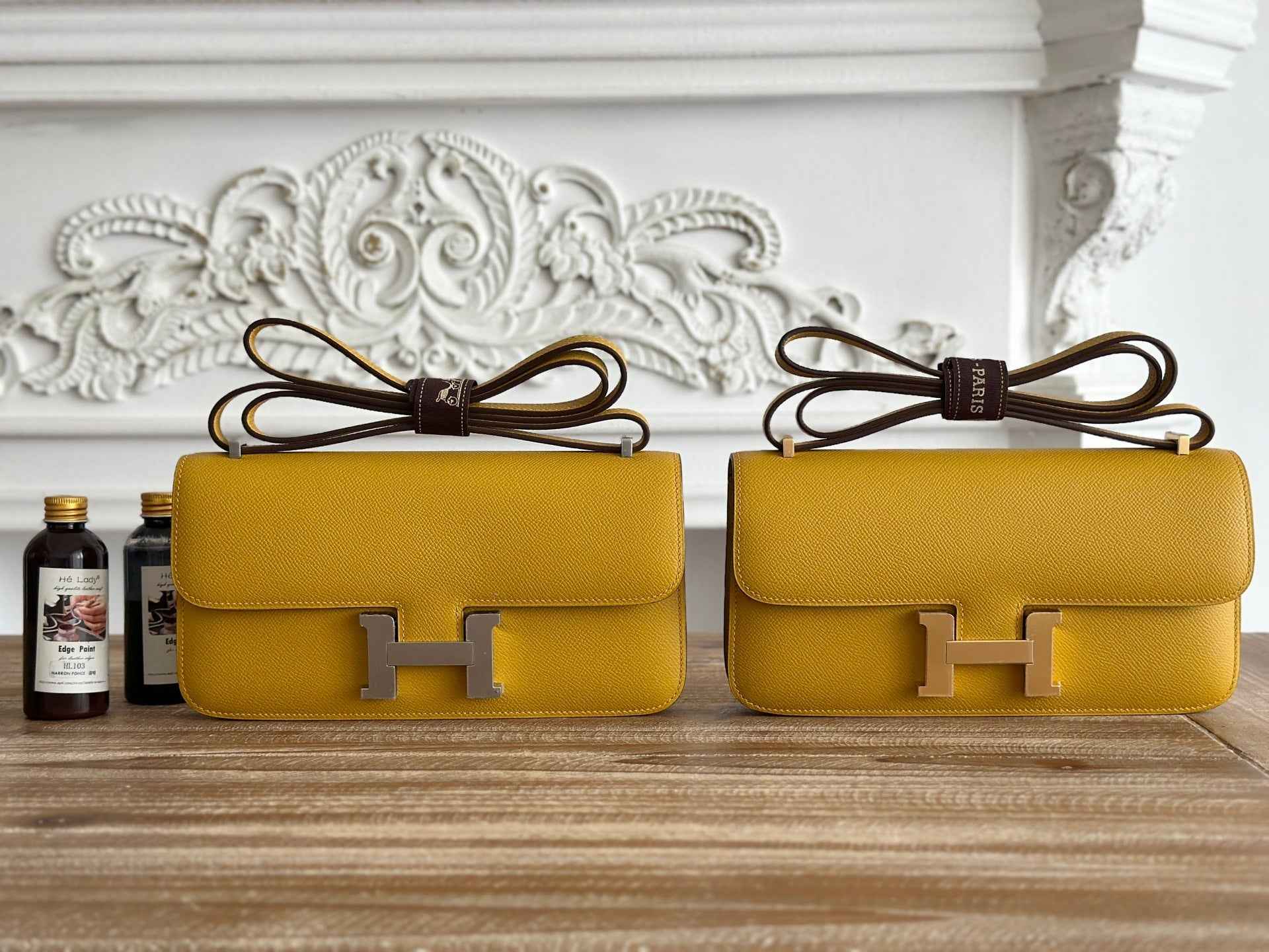Hermès Constance bag in Yellow Epsom leather H382687
