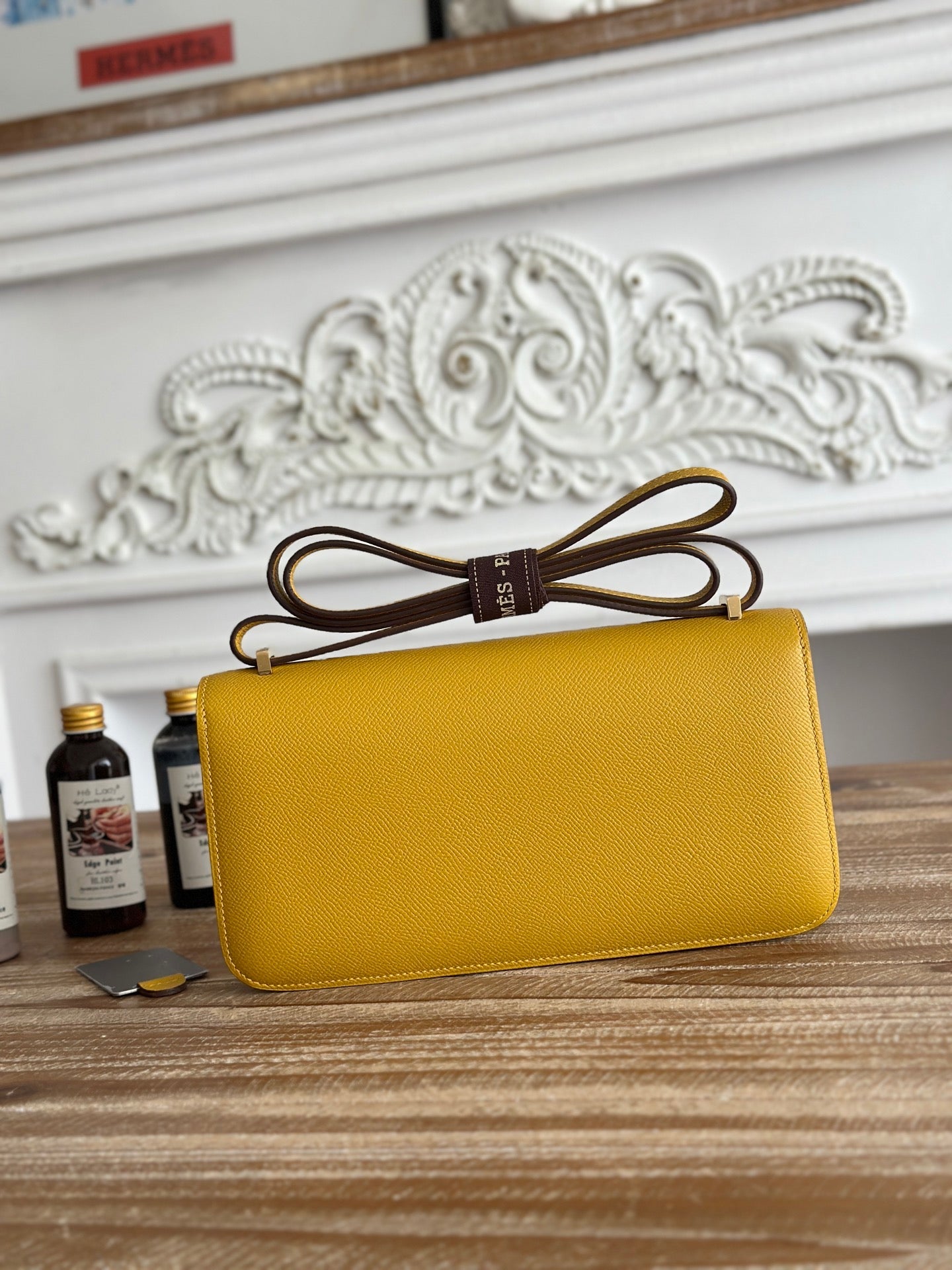 Hermès Constance bag in Yellow Epsom leather H382687