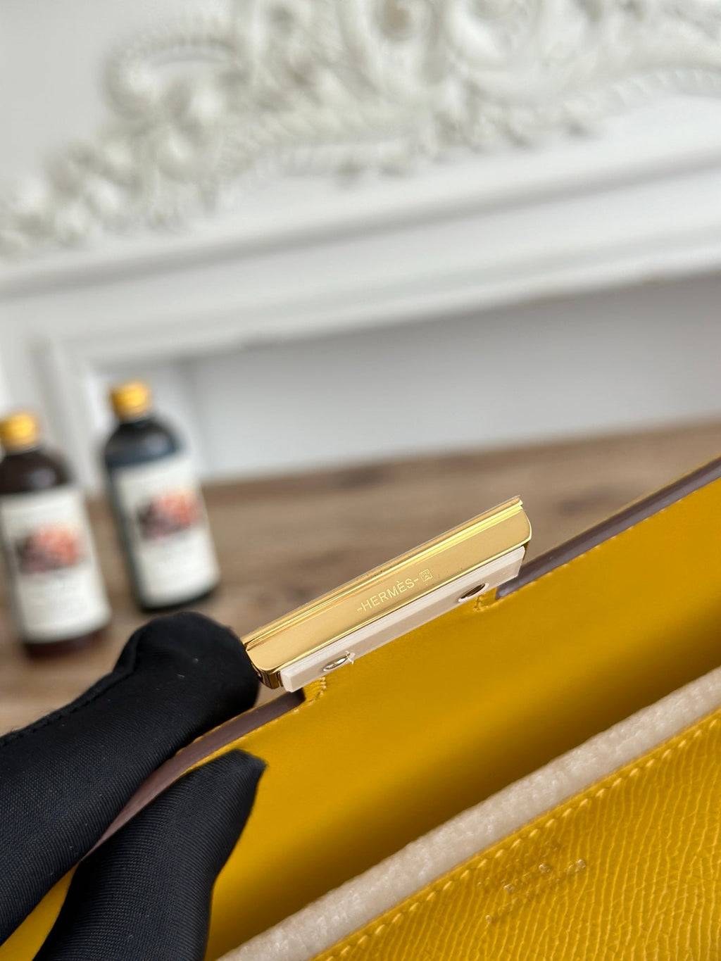 Hermès Constance bag in Yellow Epsom leather H382687