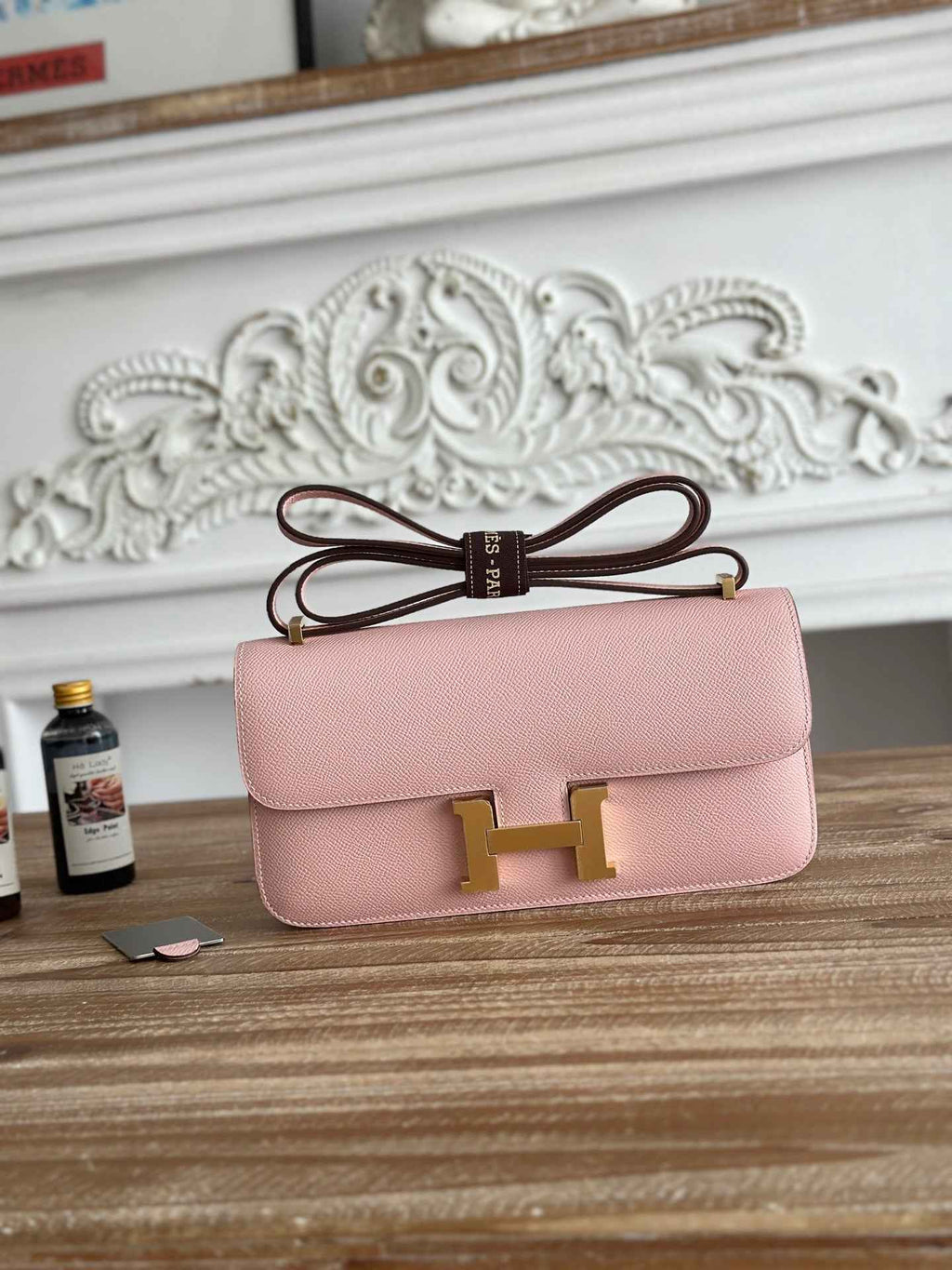 Hermès Constance bag in Pink Epsom leather H382688
