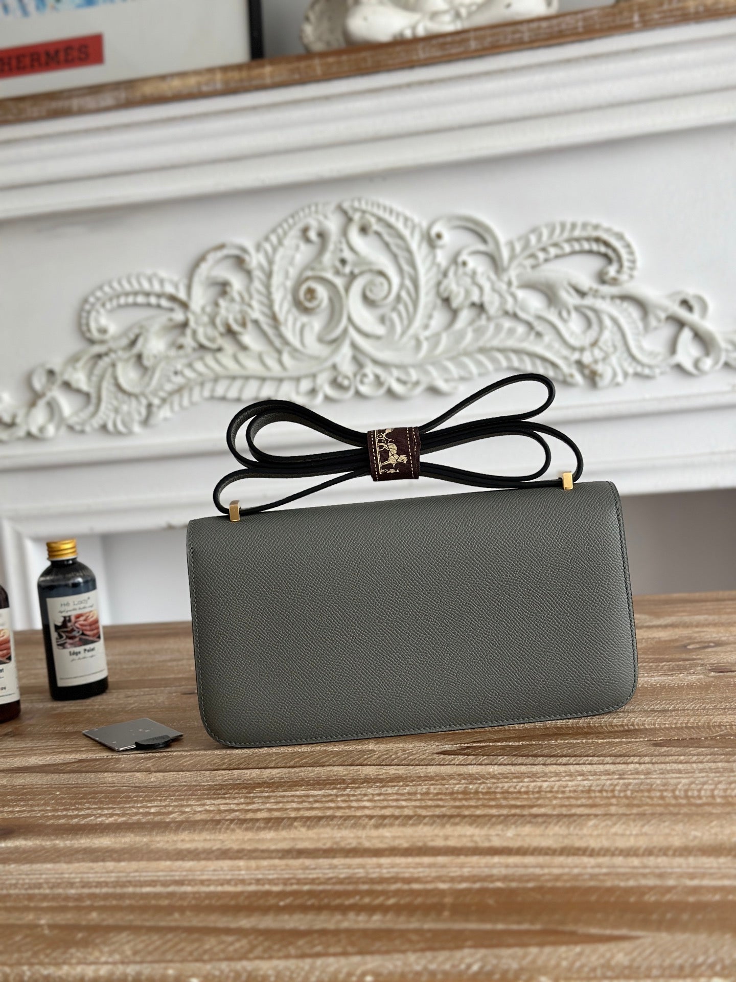 Hermès Constance bag in Dark Gray Epsom leather H382690
