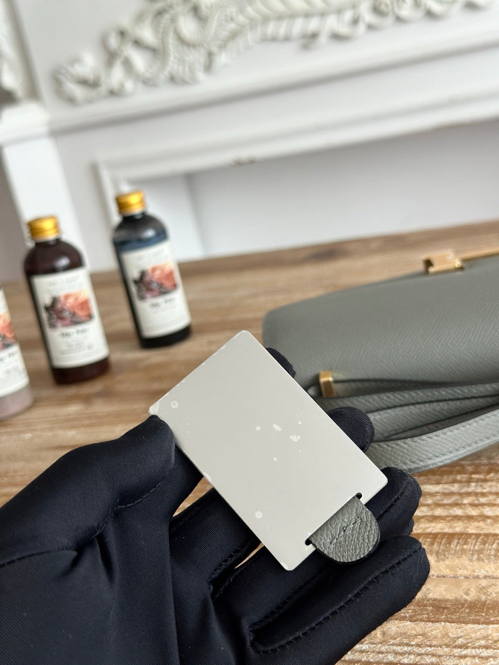 Hermès Constance bag in Dark Gray Epsom leather H382690