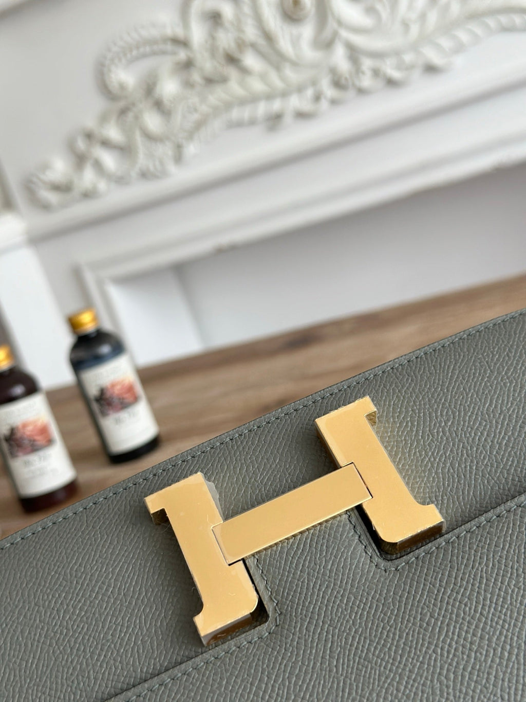 Hermès Constance bag in Dark Gray Epsom leather H382690