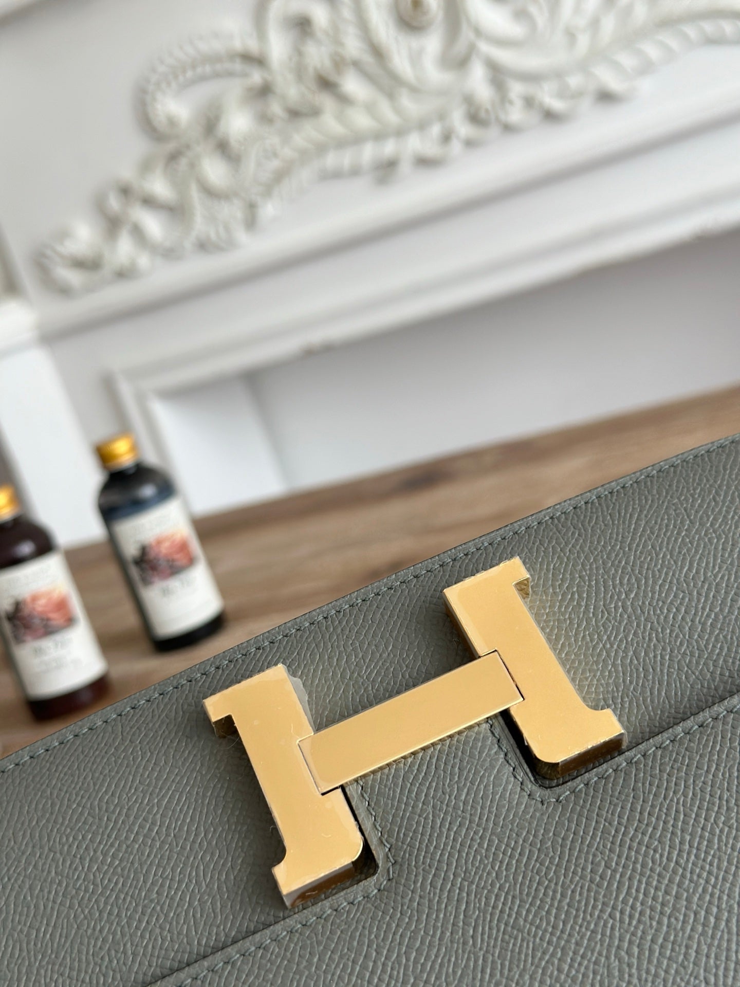 Hermès Constance bag in Dark Gray Epsom leather H382690