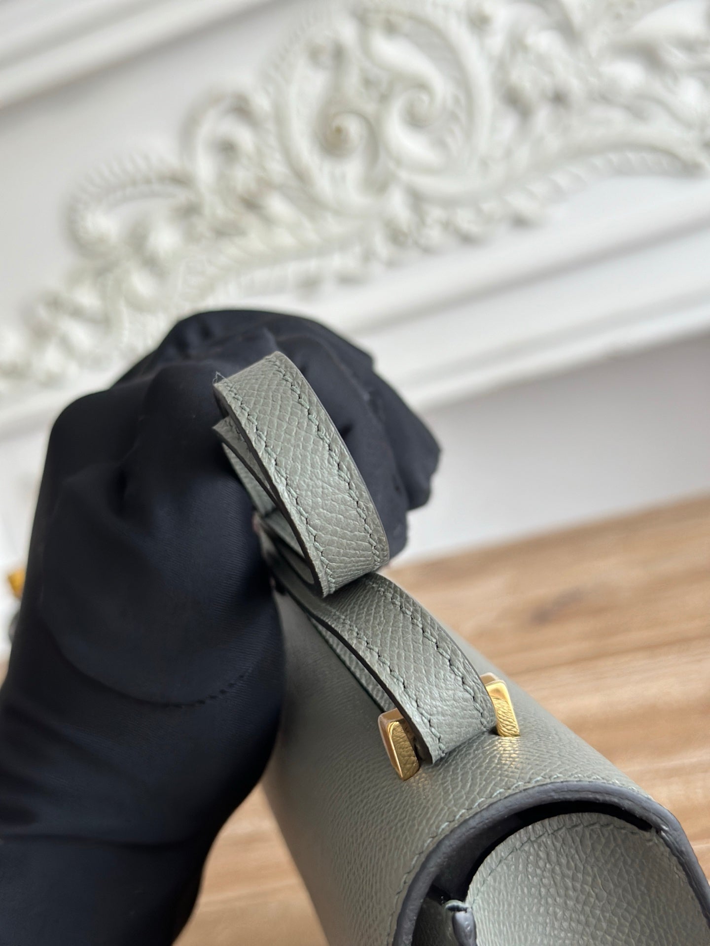 Hermès Constance bag in Dark Gray Epsom leather H382690