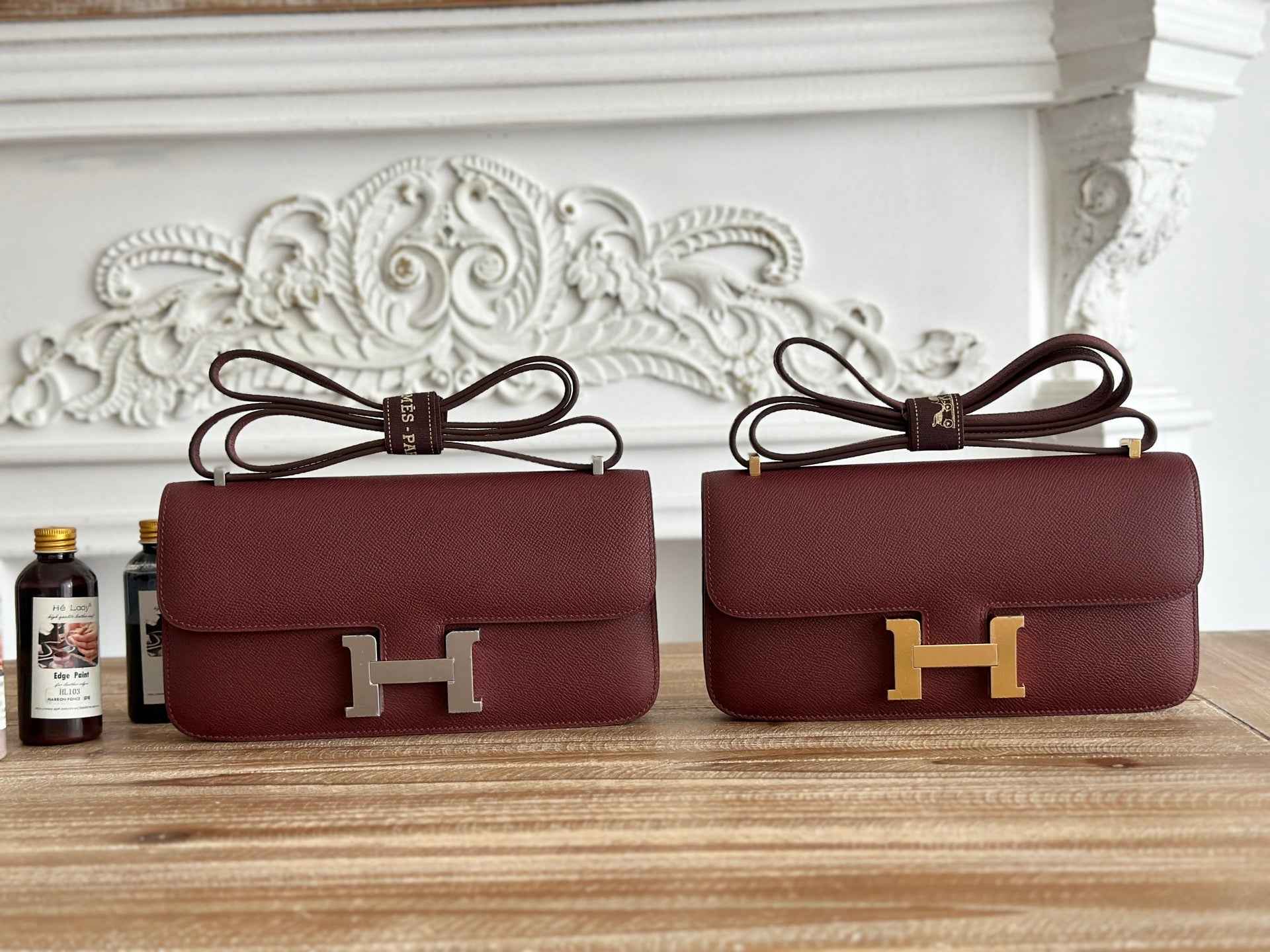 Hermès Constance bag in Wine Red Epsom leather H382691