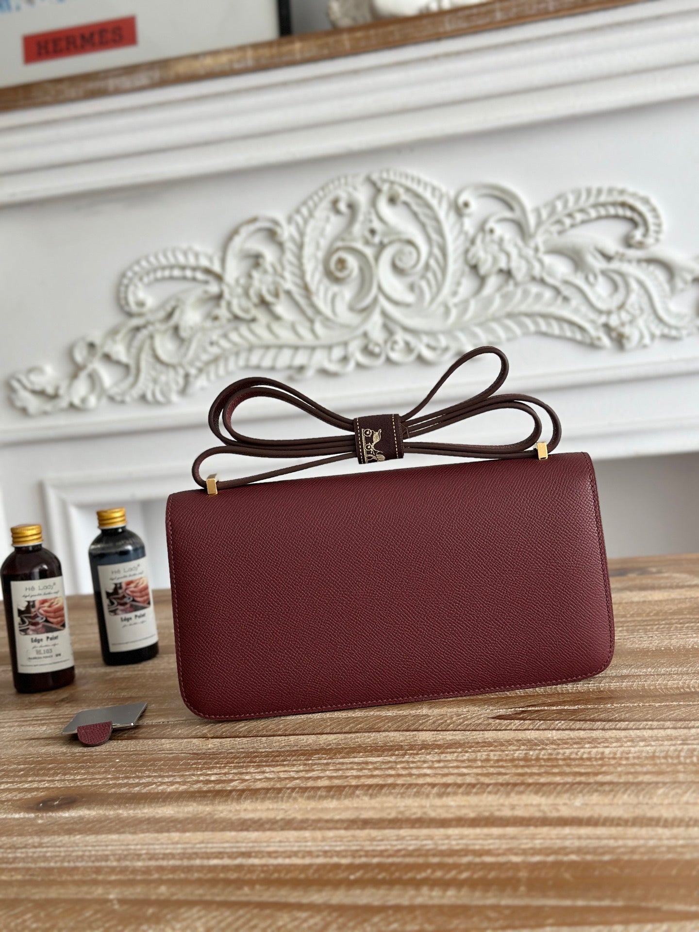 Hermès Constance bag in Wine Red Epsom leather H382691