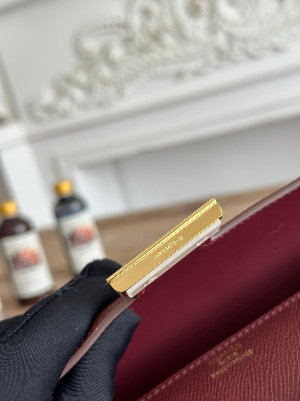 Hermès Constance bag in Wine Red Epsom leather H382691