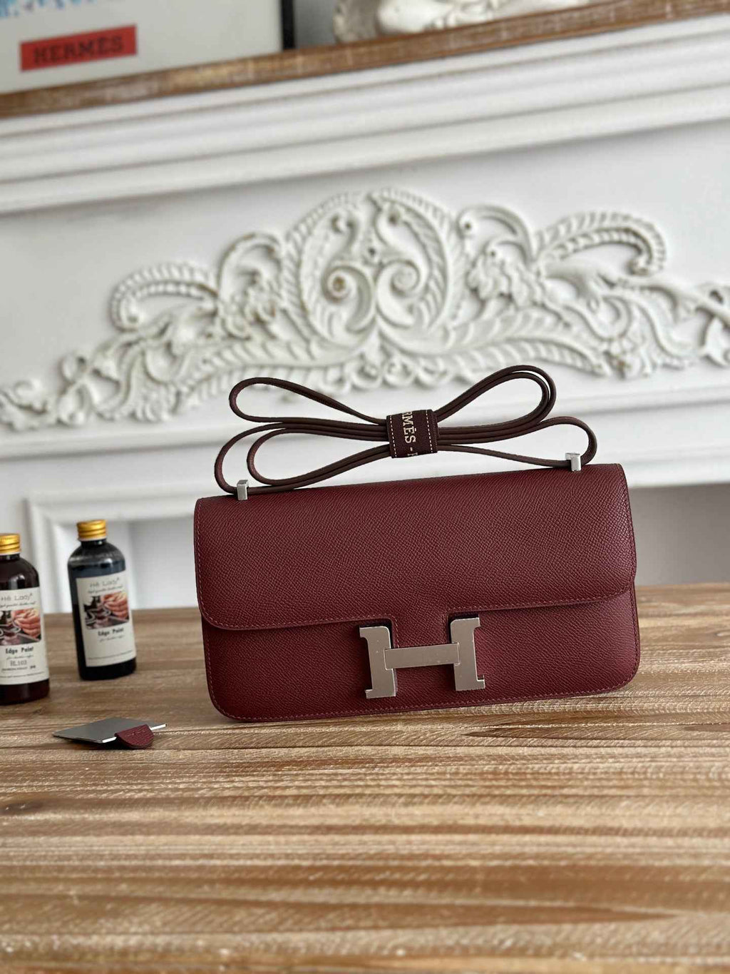 Hermès Constance bag in Wine Red Epsom leather H382691