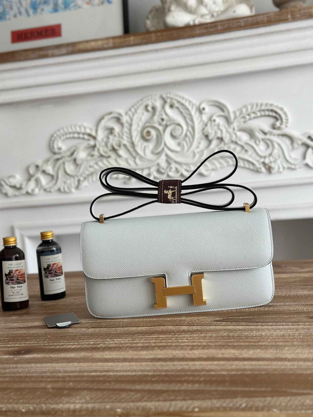 Hermès Constance bag in Light Gray Epsom leather H382692
