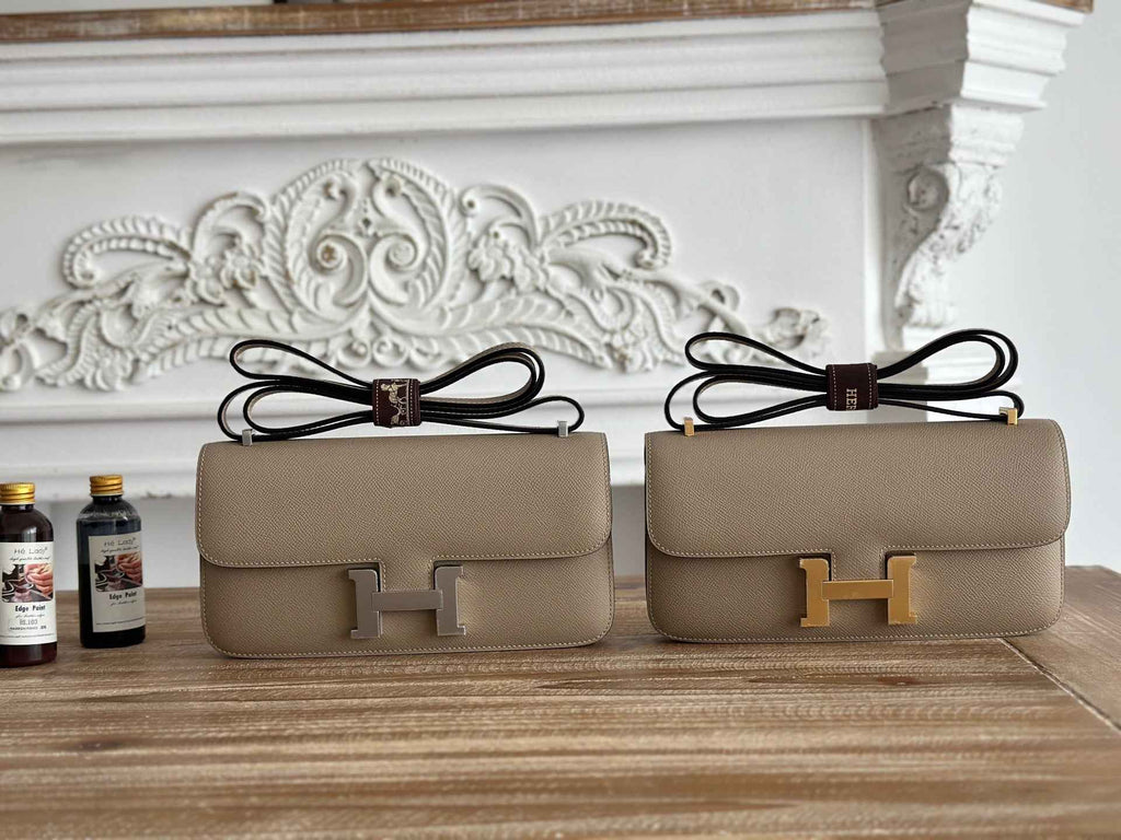 Hermès Constance bag in Light Gray Epsom leather H382693