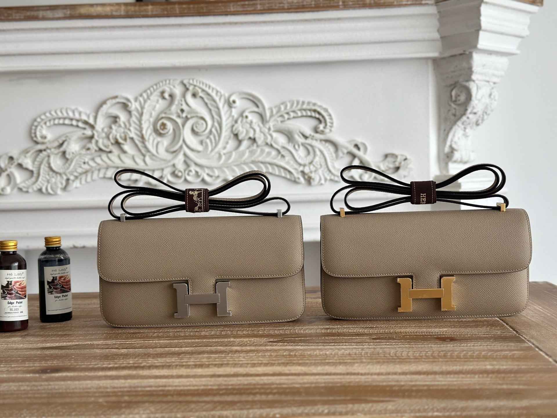 Hermès Constance bag in Light Gray Epsom leather H382693
