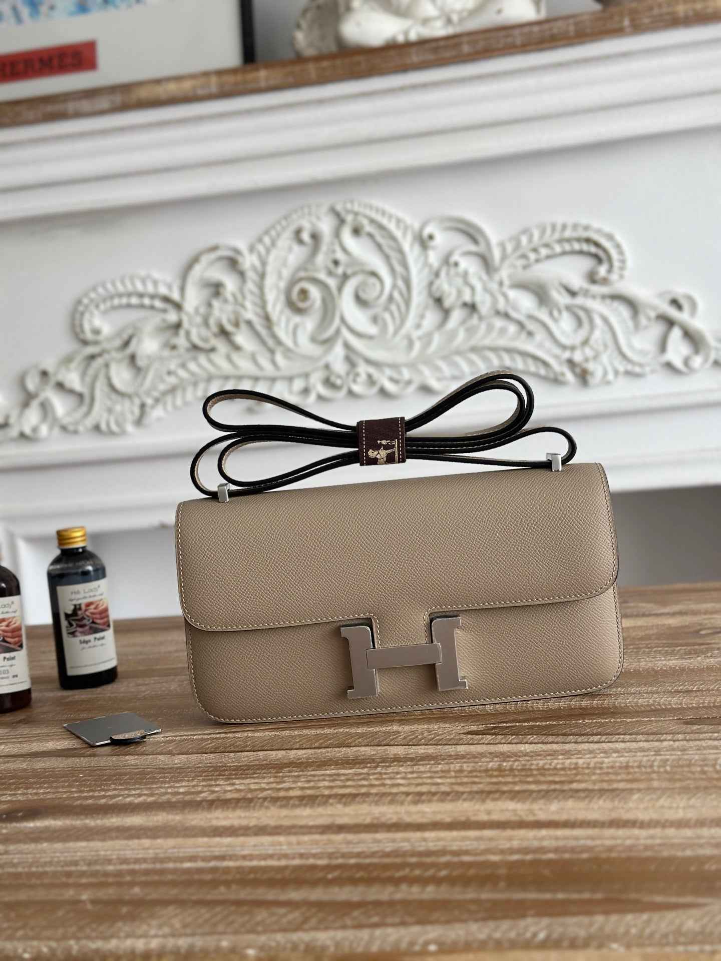Hermès Constance bag in Light Gray Epsom leather H382682