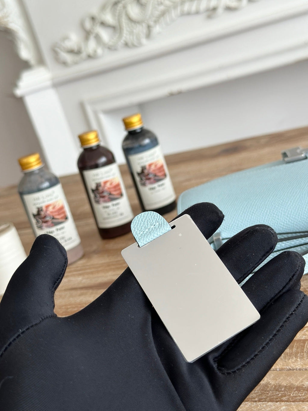 Hermès Constance bag in Light Blue Epsom leather H382681