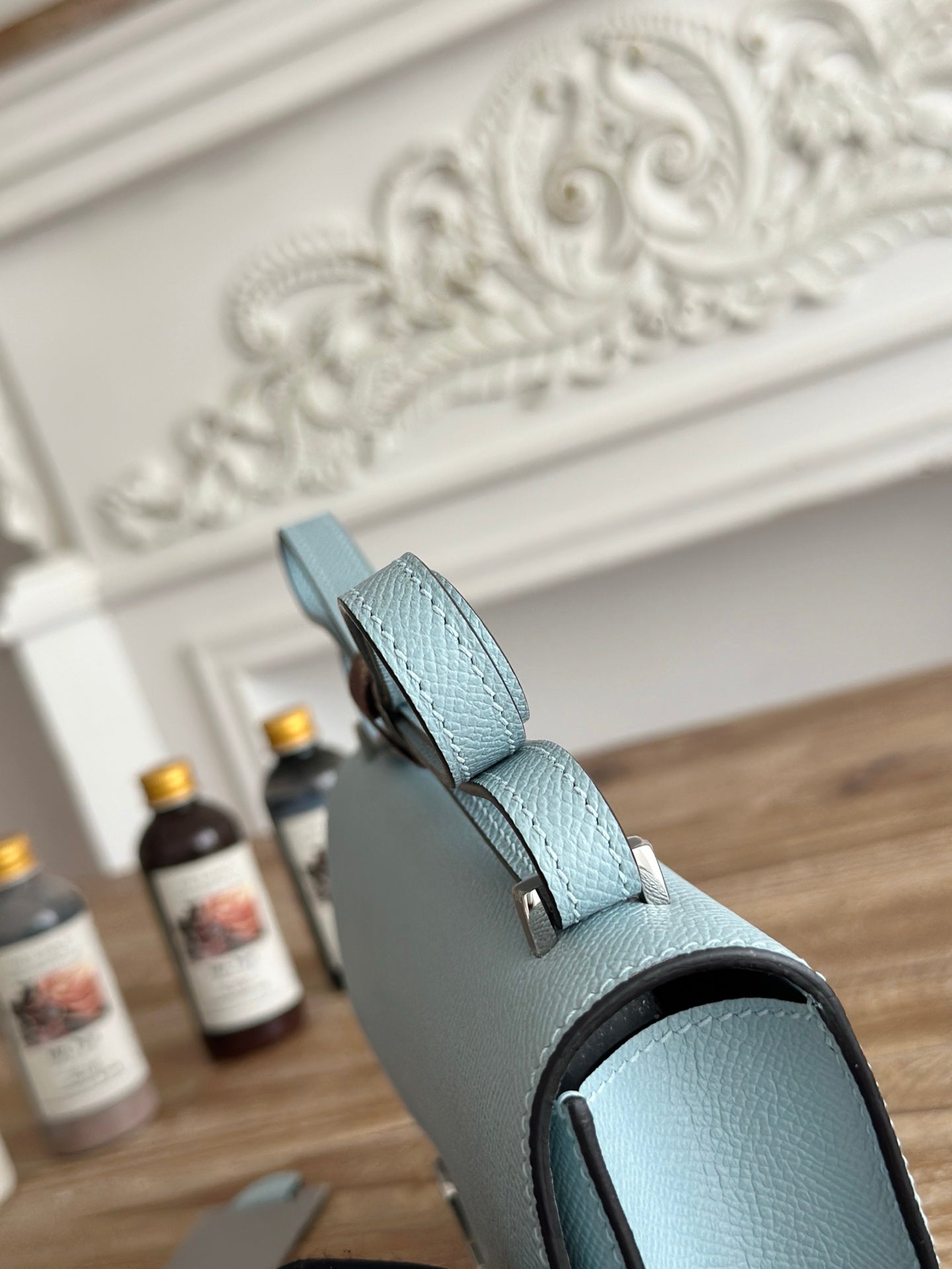 Hermès Constance bag in Light Blue Epsom leather H382681