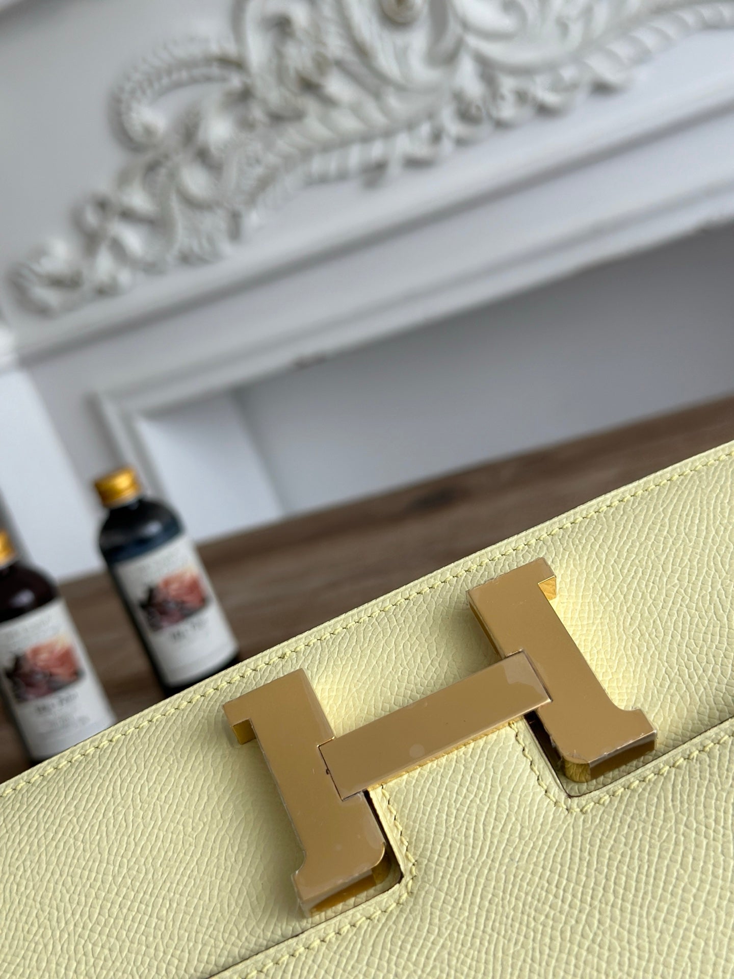 Hermès Constance bag in Light Yellow Epsom leather H382694