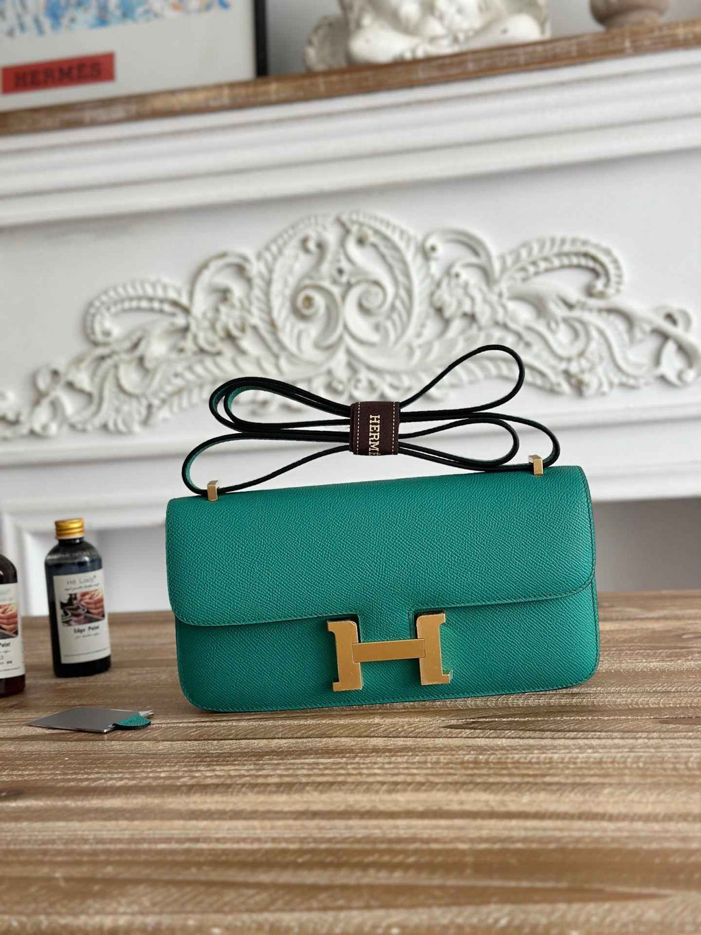 Hermès Constance bag in Green Epsom leather H382695