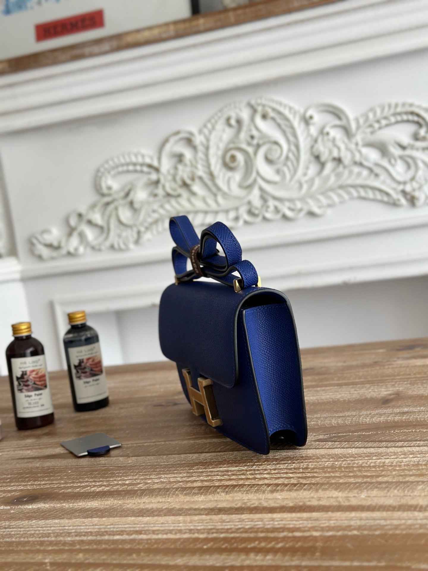 Hermès Constance bag in Dark Blue Epsom leather H382696