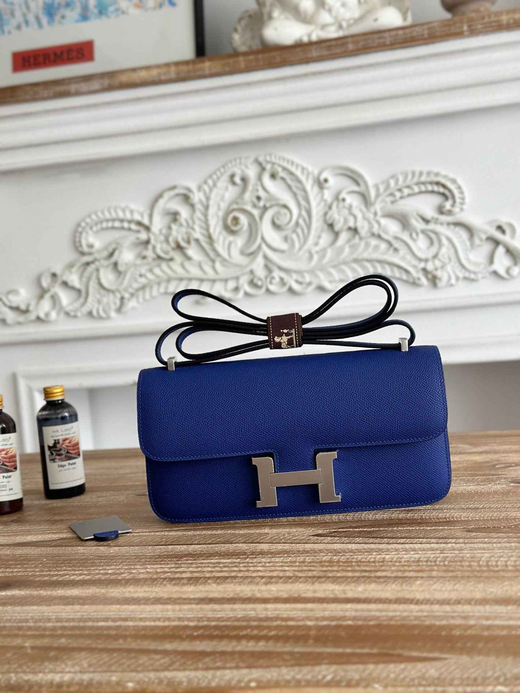 Hermès Constance bag in Dark Blue Epsom leather H382696