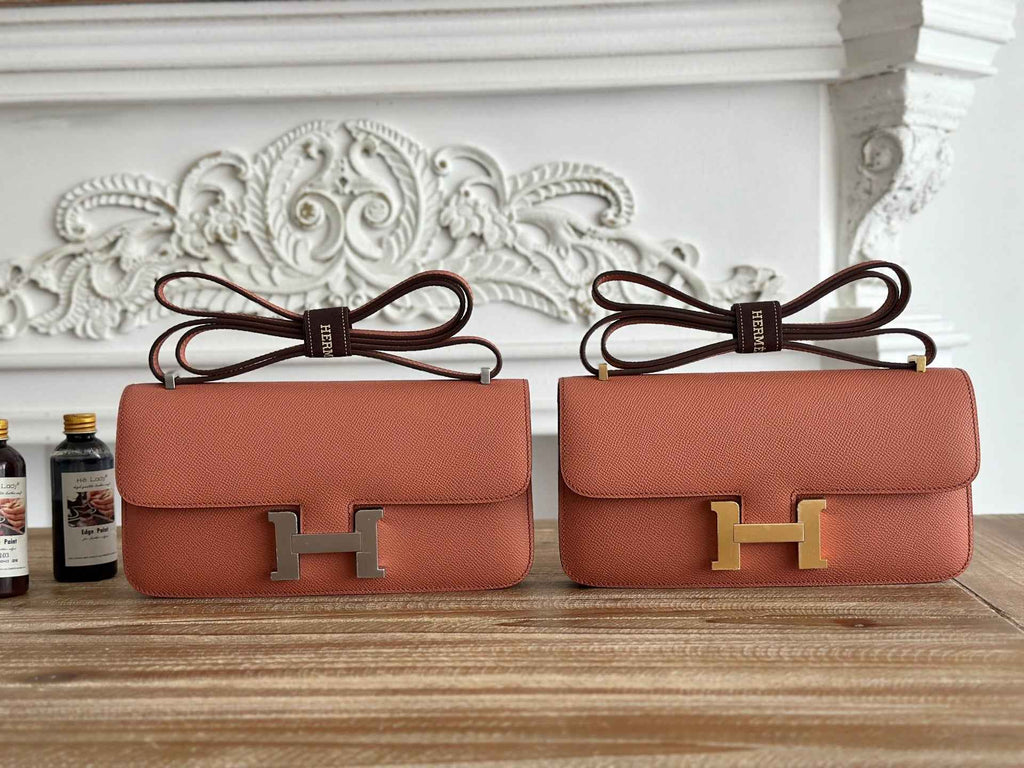 Hermès Constance bag in Light Pink Epsom leather H382697