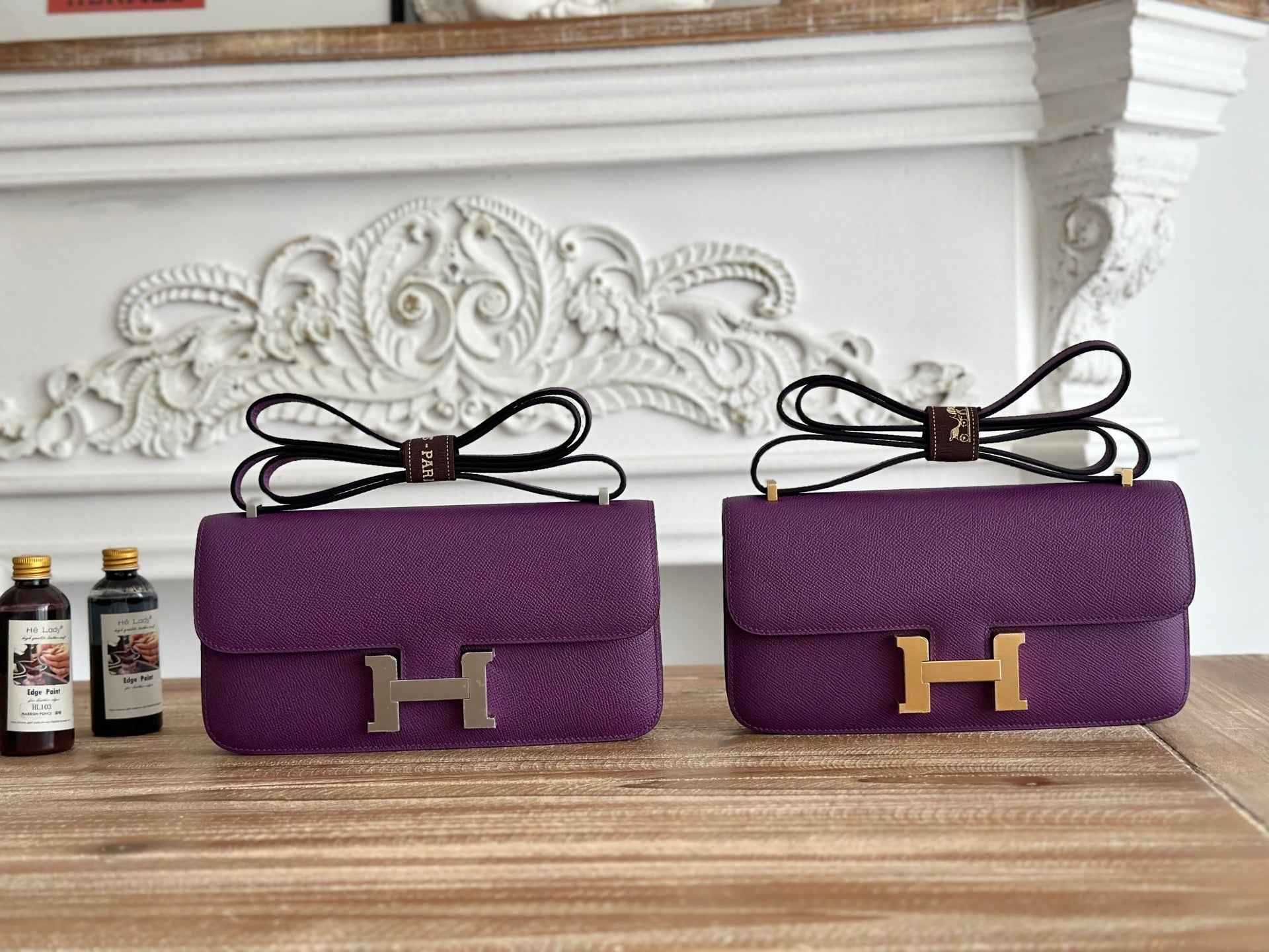 Hermès Constance bag in Purple Epsom leather H382698